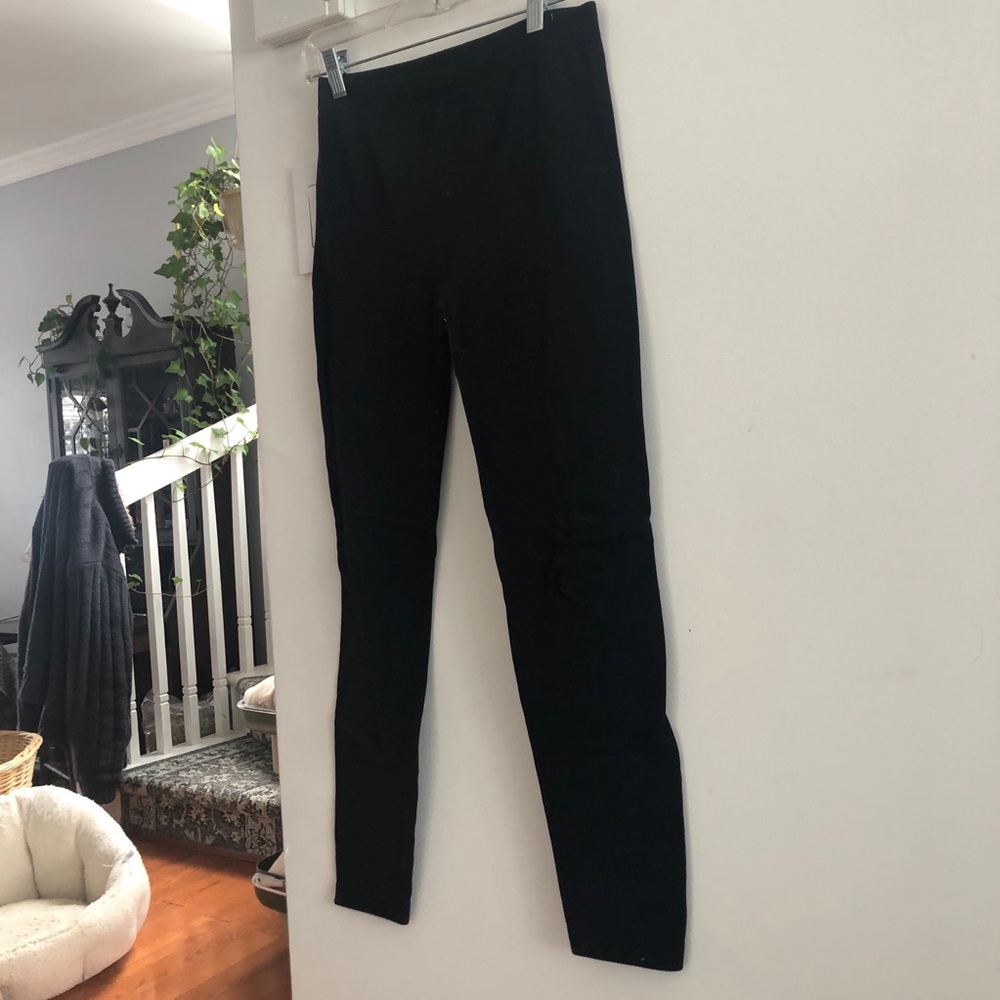 Black thick leggings for winter